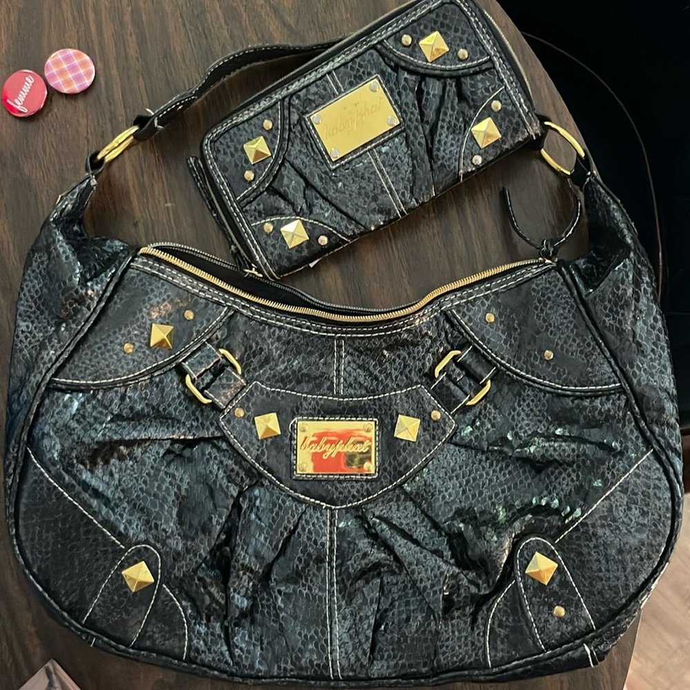 Baby phat bag + wallet